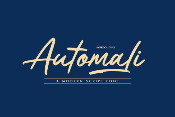 Automali Font: A Stylish Script for Beautiful Craft Projects