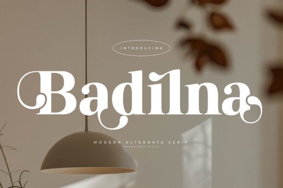 Badilna: A Stylish Serif Font