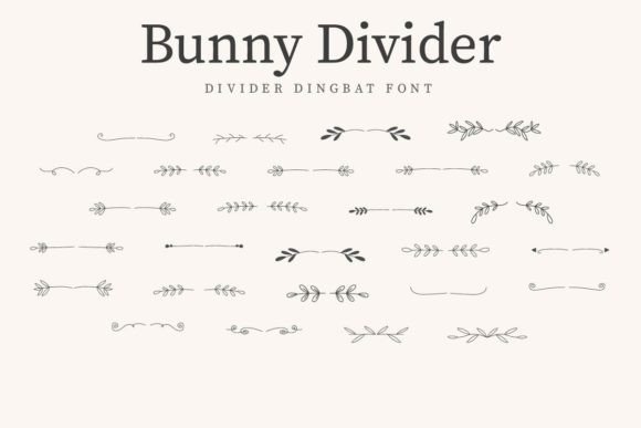 Bunny Divider: A Versatile Dingbats Font for Creative Projects