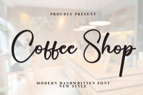Coffee Shop Script Font for Elegant Design Projects
