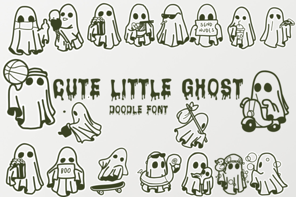 Cute Little Ghost Font for Branding and Creative Projects