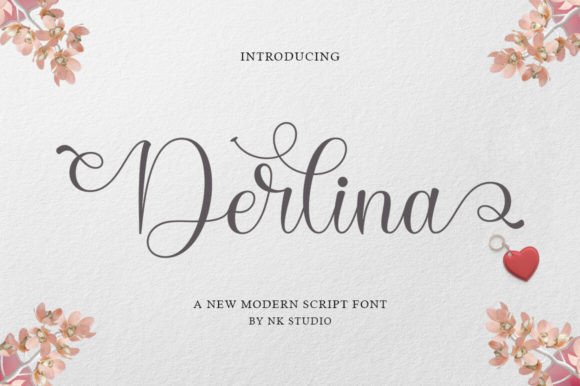 Derlina Font: A Modern Script for Crafting and Selling Beautiful Products