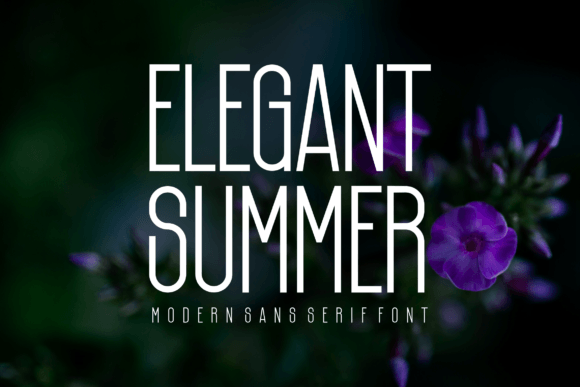 Elegant Summer Font: Modern Sans Serif for Digital Branding