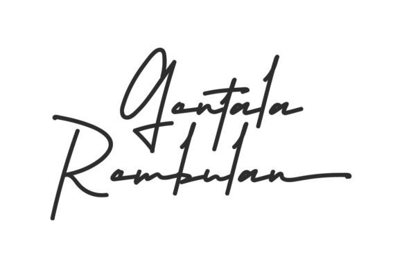 Gentala Rembulan Font for Handmade Elegance and Signature Style
