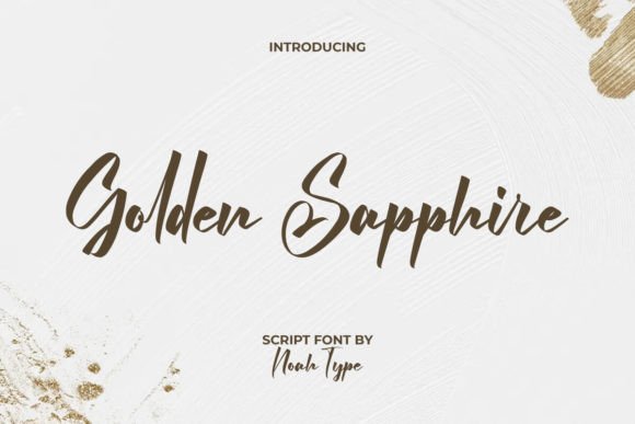 Golden Sapphire Font for Modern Web Design and Branding