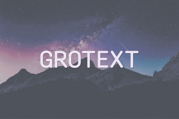 Grotext: A Modern Sans Serif Font for Bold Branding and Digital Campaigns