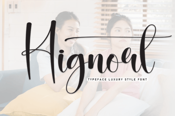 Hignort Font: A Stylish Script for Creative Product Makers