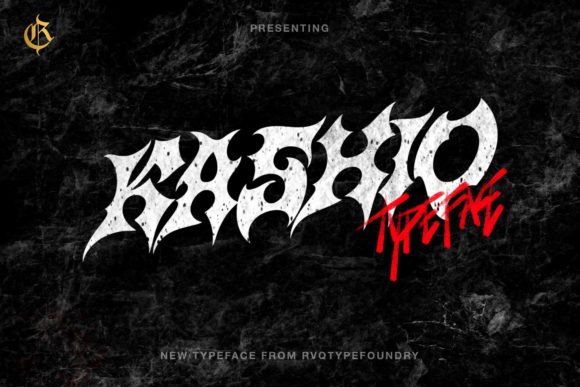 Kashio: A Bold Font for Rock & Gothic Design
