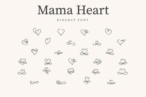 Mama Heart Font for Crafting a Cohesive Brand