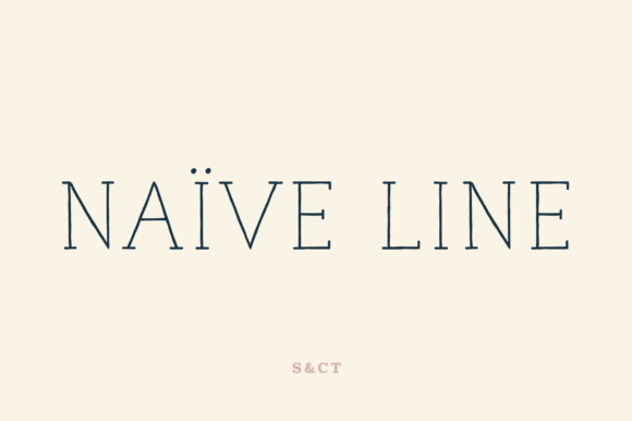 Naive Line: A Whimsical Handwritten Serif Font for Creative Makers