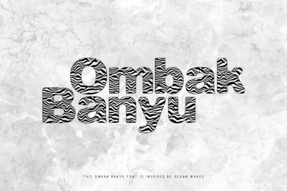 Ombak Banyu Font for Creative Editorial Design