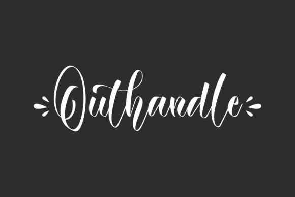 Outhandle Font: Elegant Script for Digital Design