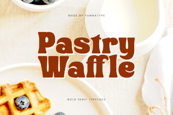 Pastry Waffle Font for Creative Product Makers