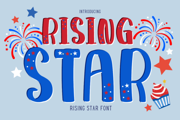 Rising Star Font: A Sparkling Script Handwritten Typeface for Creative Projects