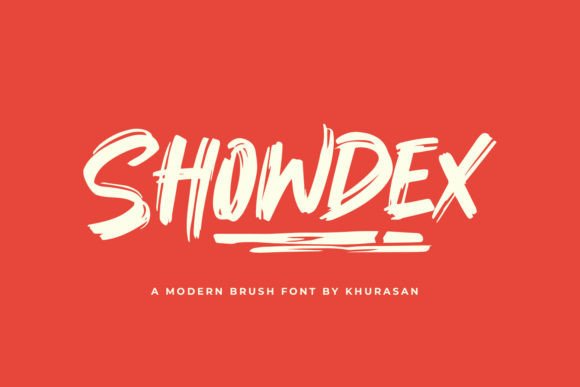 Showdex: A Modern Brush Font for Bold Branding and Display Typography