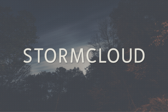 Stormcloud: A Modern Typeface for Memorable Branding